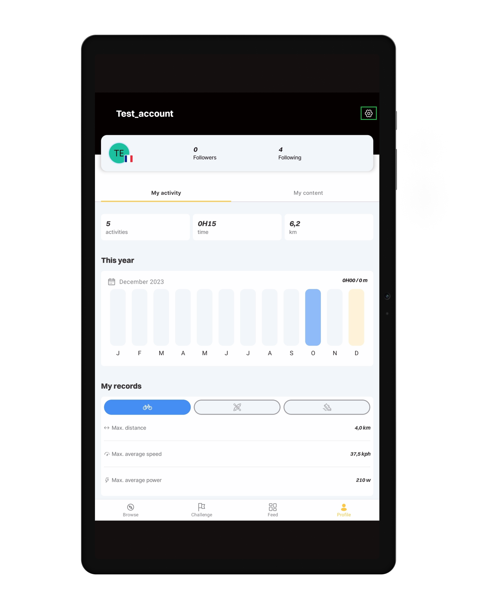 kinomap cadence sensor