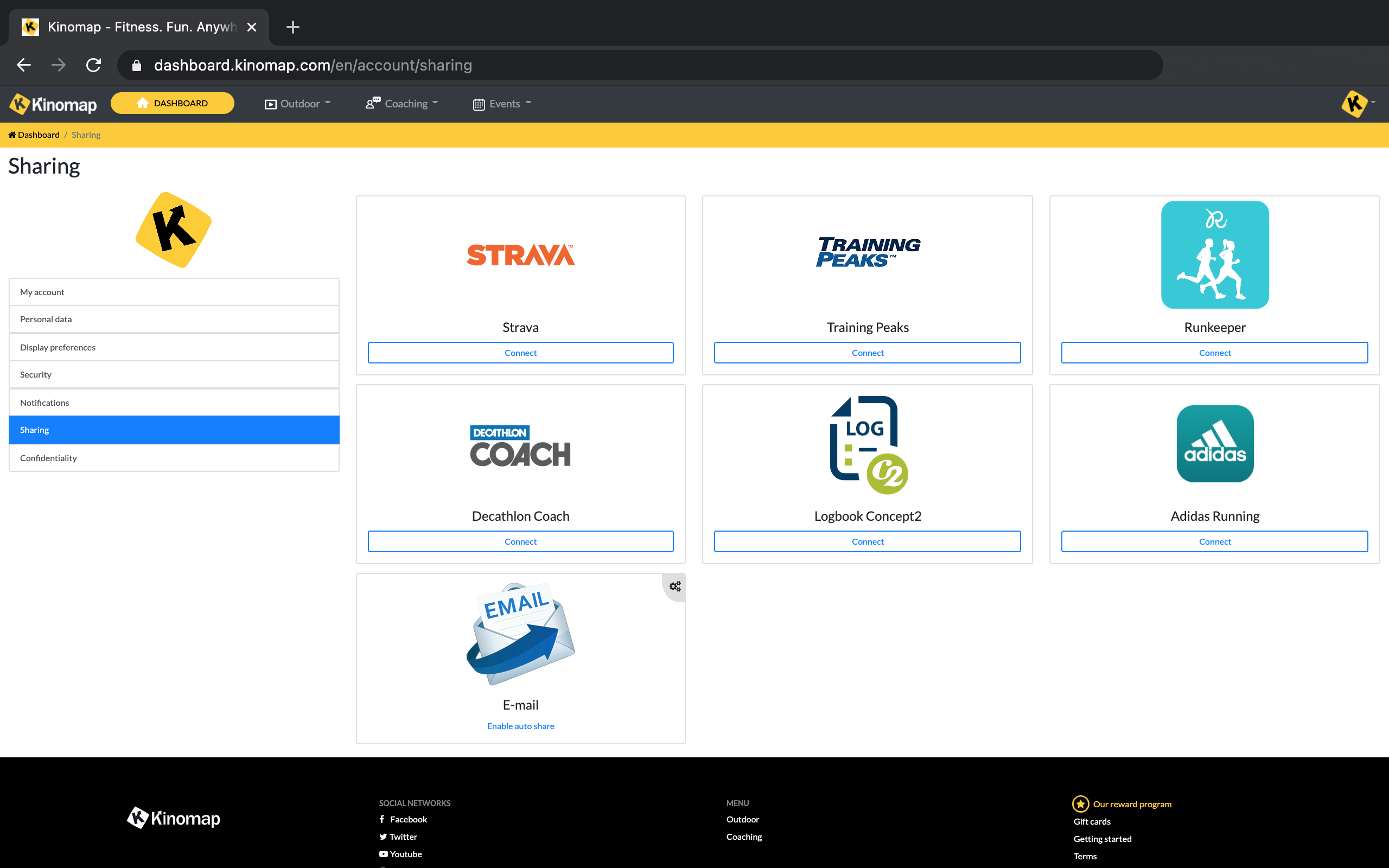 concept2 logbook export